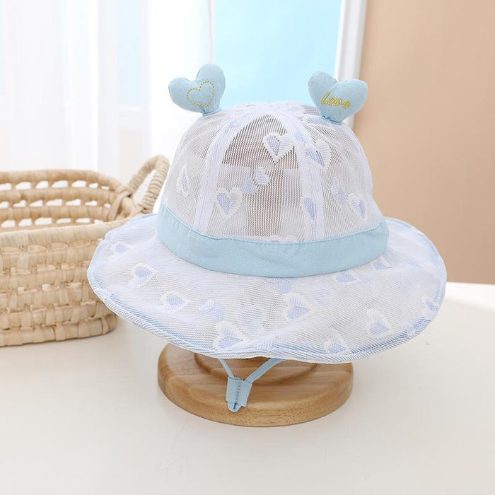 Summer Lace Cute Love Children's Mesh Hat