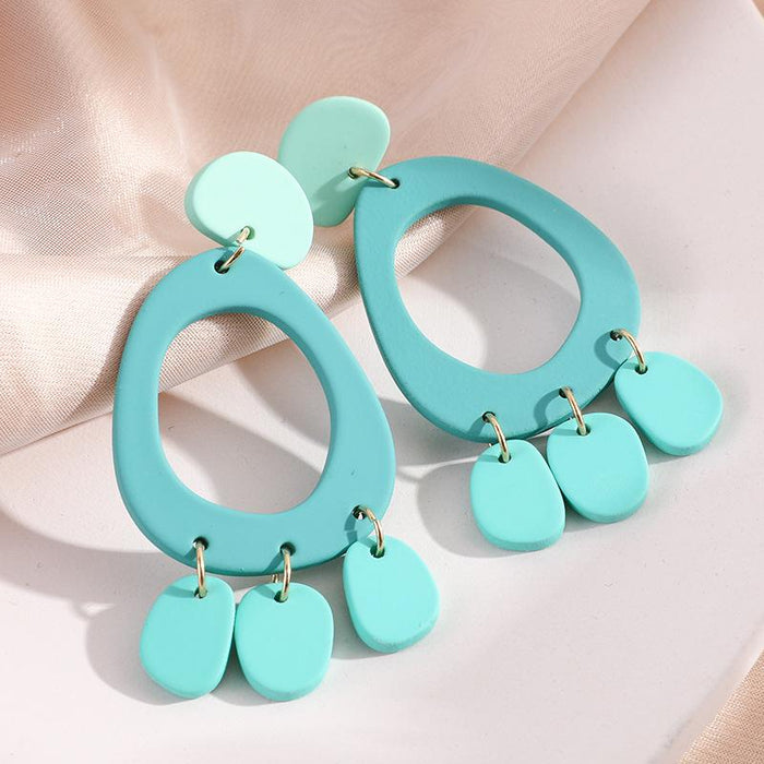 Macaron Fashion Acrylic Women's Earrings