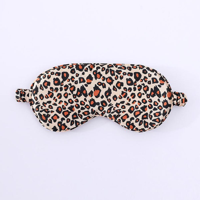Breathable Soft Leopard Print Eye Protection Eye Mask