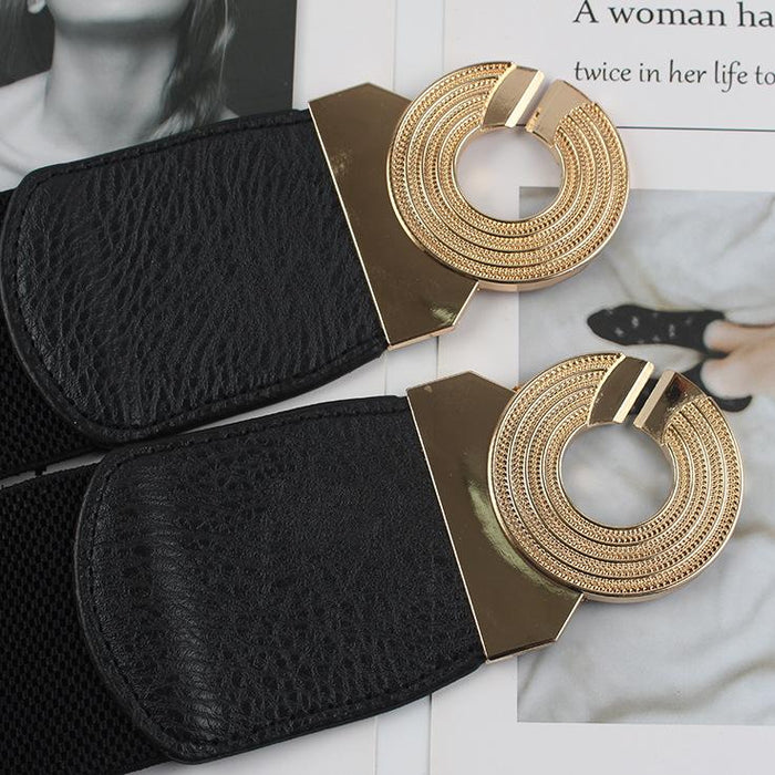 Simple Women's Waist Decorative Wide Belt