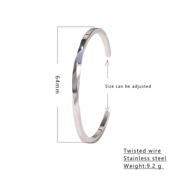 New Mobius Bracelet Irregular Personality Open Bracelet Bangle