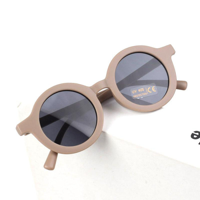 Children's Sunglasses frosted round frame glasses