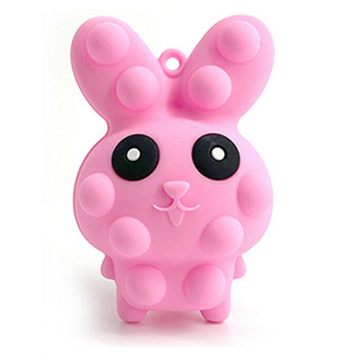 3D Rabbit Stress Relief Ball Anti Stress Fidget Toy Silicone