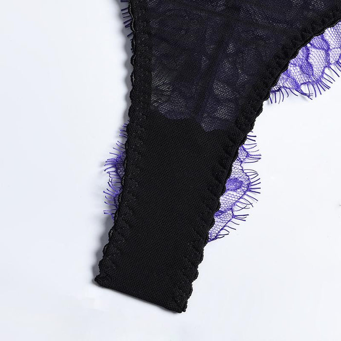 Women's Fashion Mesh Splicing Underwear Sexy Garter Lingerie