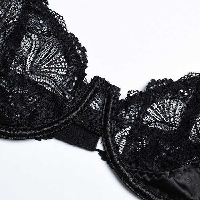 Women's Sexy Lingerie Lace Bowknot Underwear Set