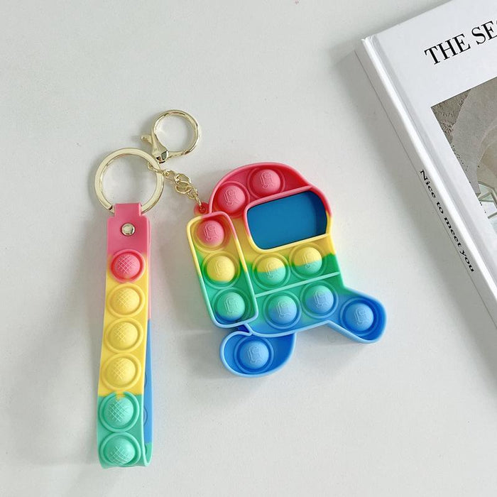 Silicone Waterproof Fruit Decompression Toy Pendant Ornament