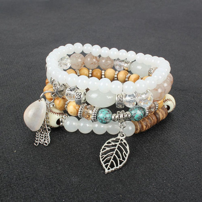 Personalized National Style Multi-layer Beaded Shell Bracelet Accessories
