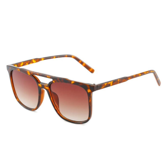 Square double beam Sunglasses Retro