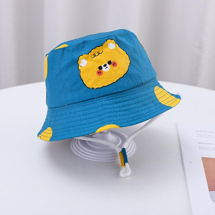 Summer Outdoor Cartoon Print Children's Fisherman Hat