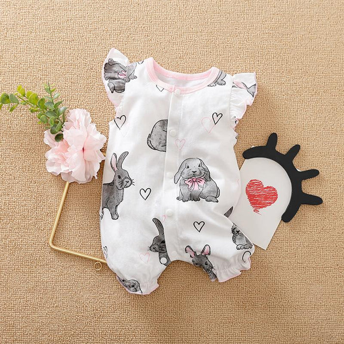 Summer Cute Rabbit Baby Jumpsuit