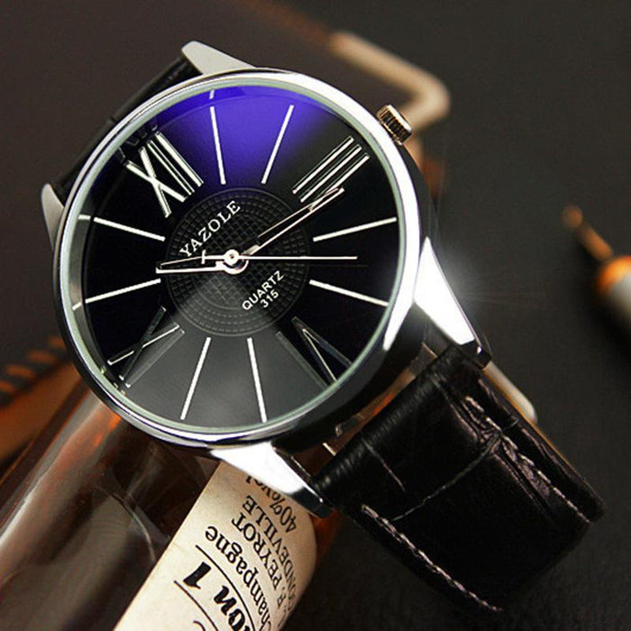 Top Brand Luxury  Yazole Watch Men Fashion Business Quartz-watch Minimalist Belt Male Watches