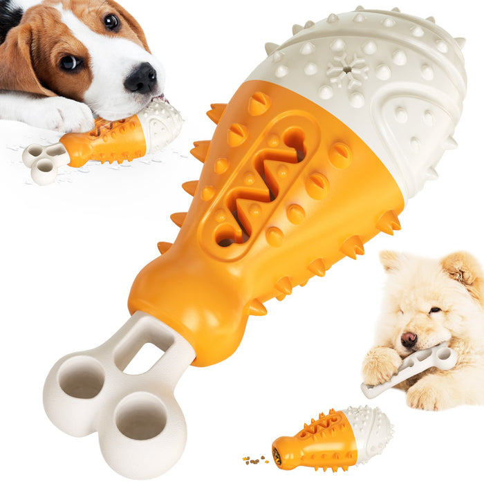 Dog Toy Chewing Teeth Interactive Missing Feeding Toothbrush