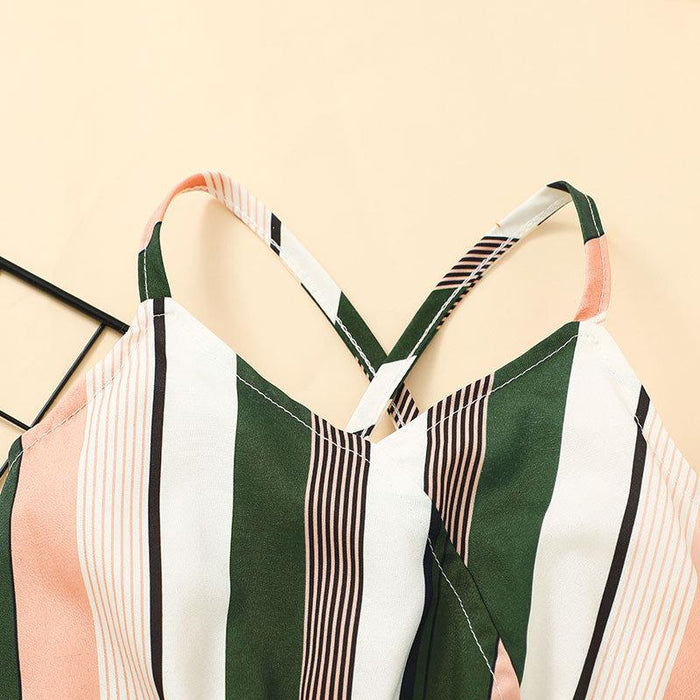 Summer Kids Suspenders Shorts Jumpsuit