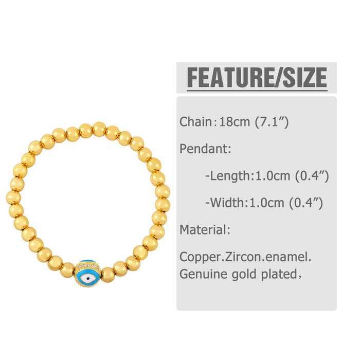 Simple Fashion Personality Devil's Eye Beaded Bracelet