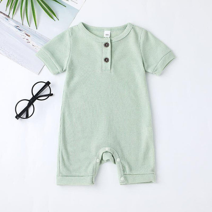 Multicolor Infant Short Sleeve Jumpsuit
