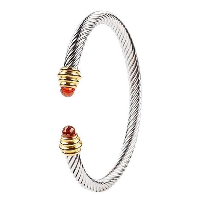 New Adjustable Cable Bracelet Titanium Steel Bracelet Bangle