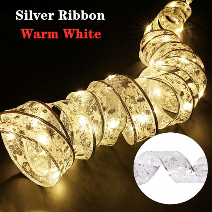 Ribbon Fairy Light Christmas Decoration 2022