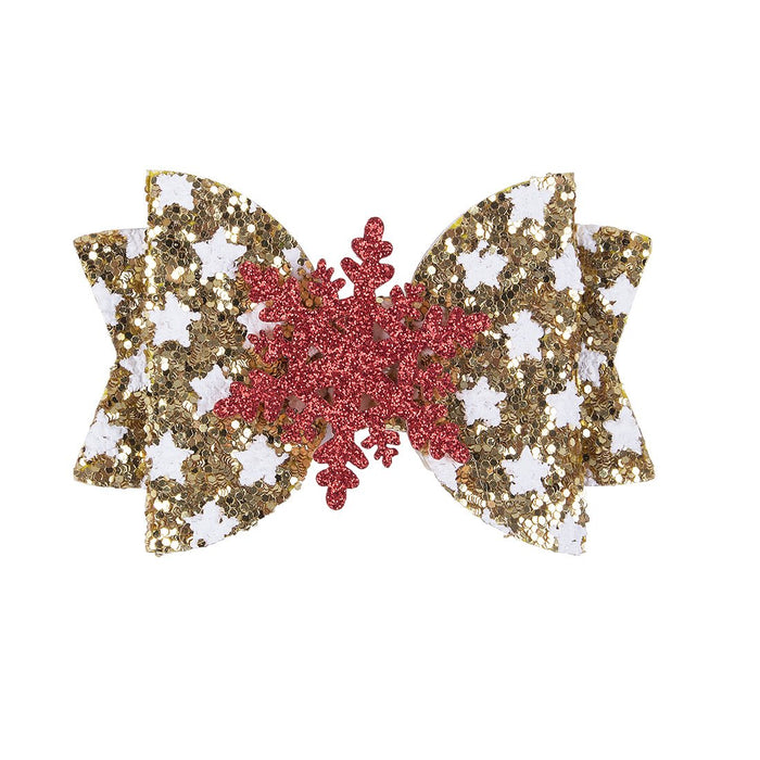 Handmade Christmas Bow Hairpin Children's Hair Clip