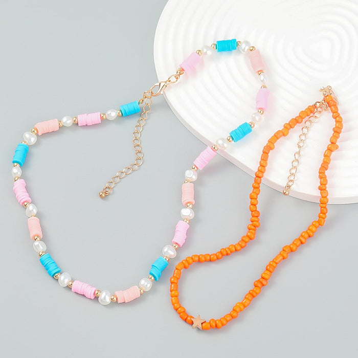 Women's Fashion Beaded Collarbone Necklace