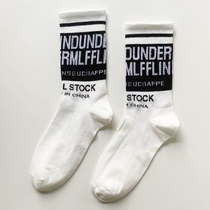 Funny Men Hip Hop Skeleton Socks