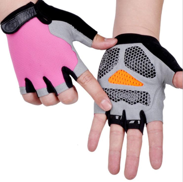 Anti Slip Shock Breathable Half Finger Gloves