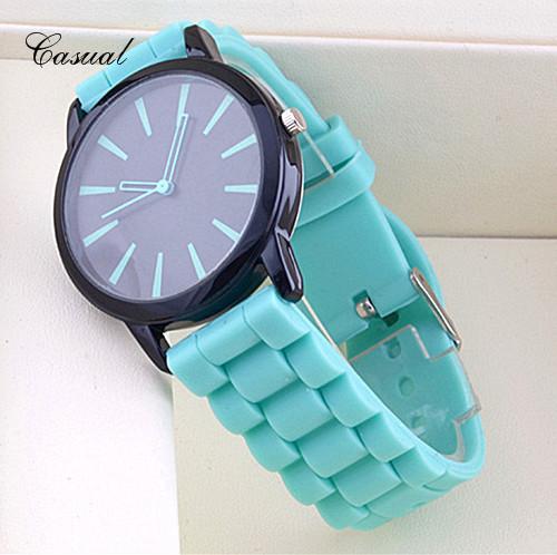 Silicone Watch Geneva Women Quartz Wristwatch
