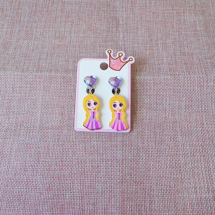 Children's Ear Clip Princess Earrings Cartoon Earrings Jewelry