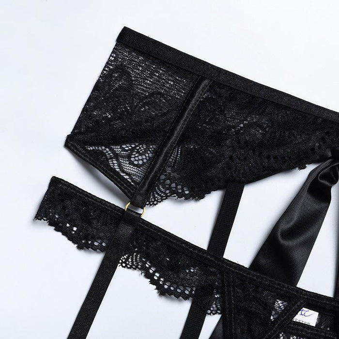 Women's Sexy Lingerie Lace Bowknot Underwear Set