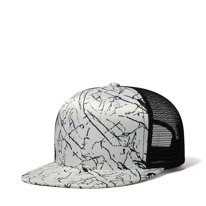 New Hip Hop Fashion Striped Baseball Cap Mesh Cap