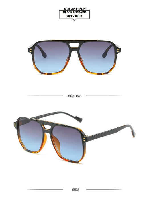Frame double beam meter nail Sunglasses