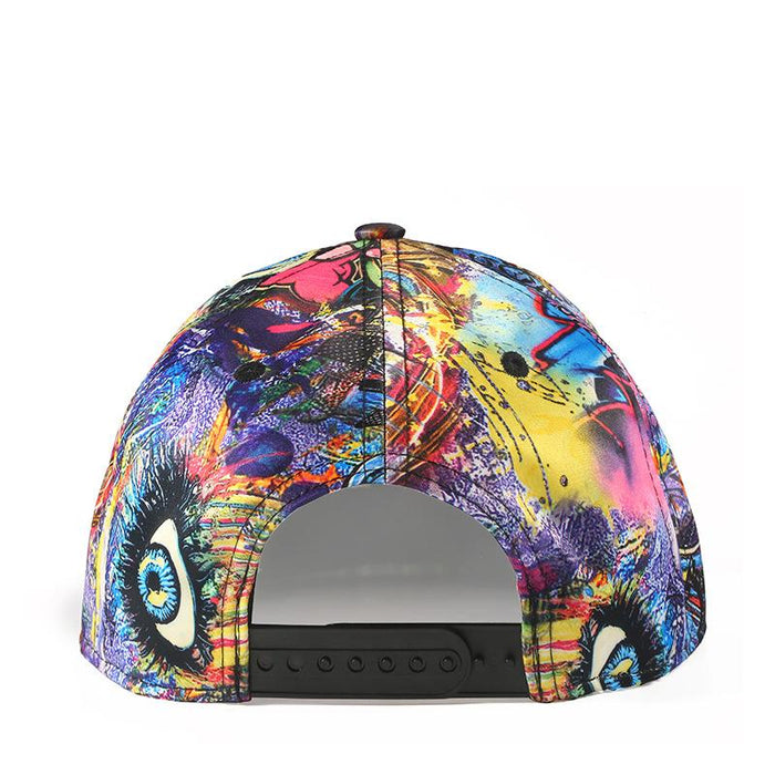 New 3d Graffiti Flat Edge Hip Hop Cap Baseball Cap