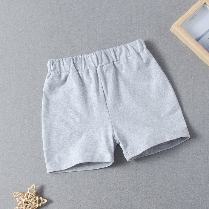 Boys' Hooded Vest T-shirt + shorts two-piece casual sweatpants set