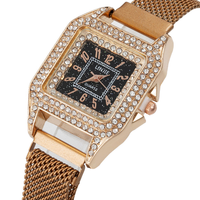 New Stainless Steel Women Wristwatch Quartz Fashion Casual Clock LLZ20033