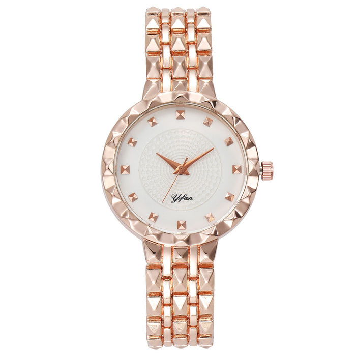 Women Watch Rhinestone Steel Quartz Fashion Wristwatch LLZ13889