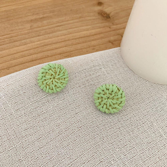 Bohemian Long Handmade Rattan Tassel Earrings