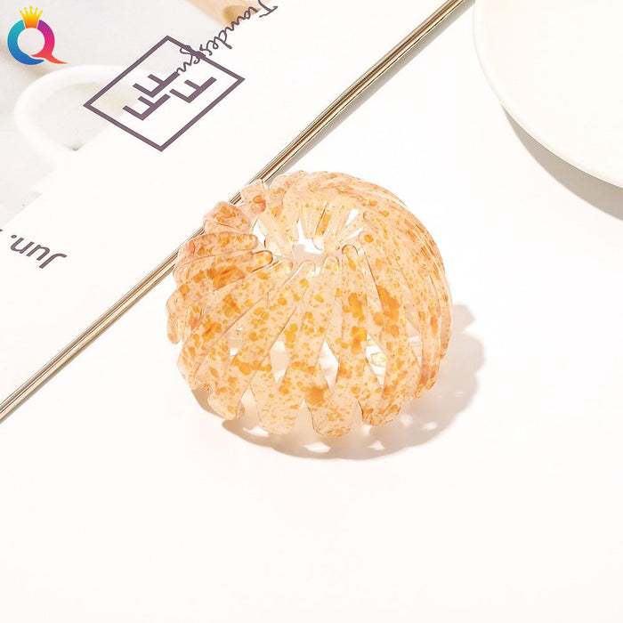 Frosted lazy bird's nest hair iron