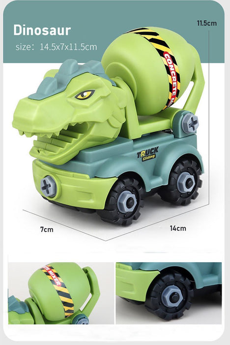 Children's Dinosaur Construction Vehicle Excavator DIY Toys