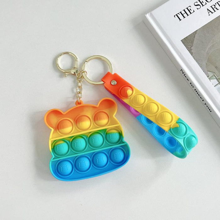 Silicone Waterproof Fruit Decompression Toy Pendant Ornament