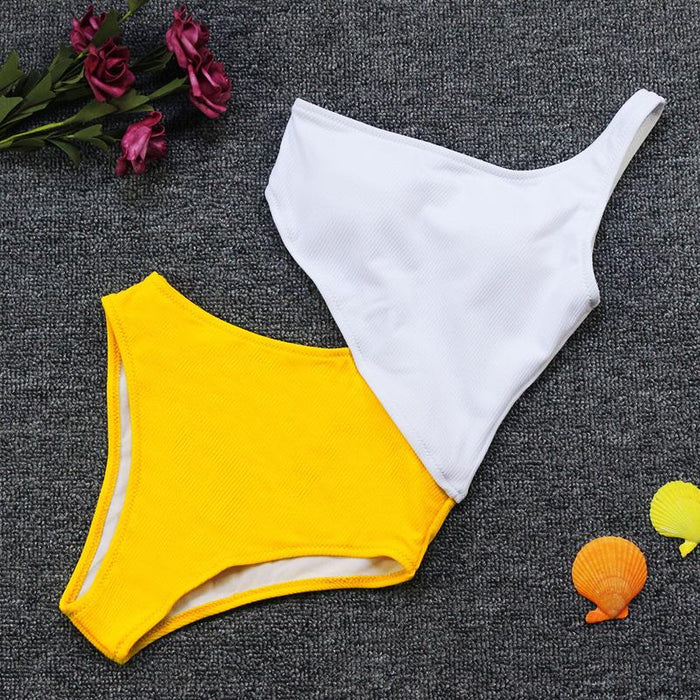 Sexy Classic Stitched One-piece Bikini Swimsuit