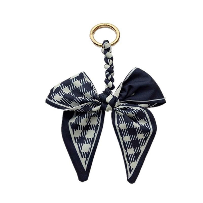 Female Keychains bag pendant horseshoe buckle car bow accessories