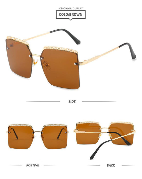 Frameless trimming Sunglasses UV protection