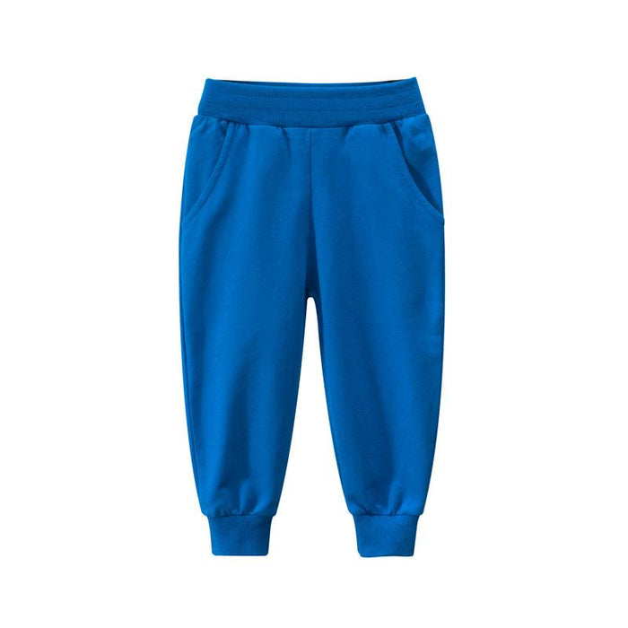 Solid color children's sports pants boys' casual pants