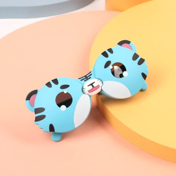 Children's polarizing sunglasses flip silicone soft frame