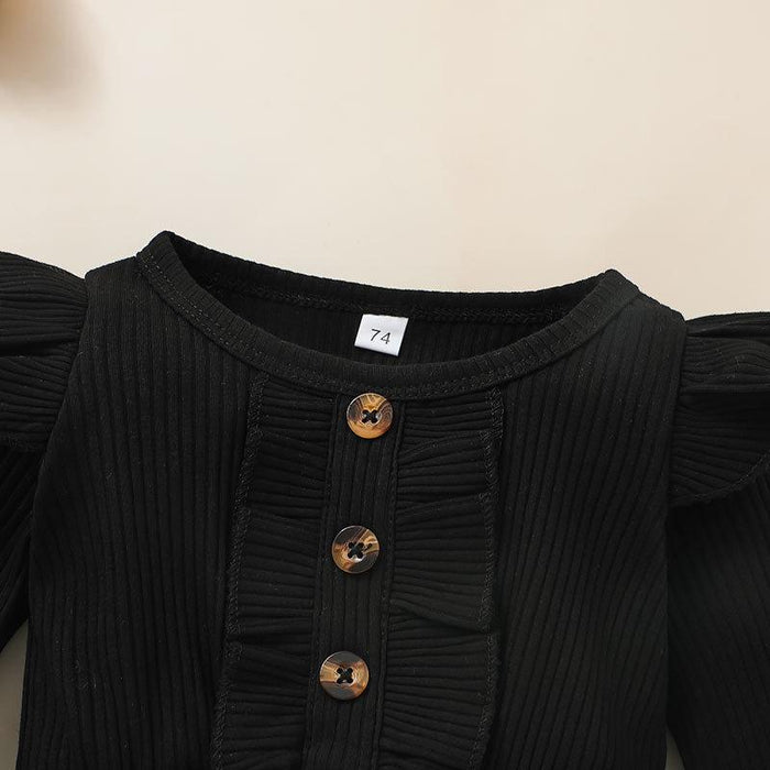 Gilrs Leopard Long Sleeve Skirt with Headband