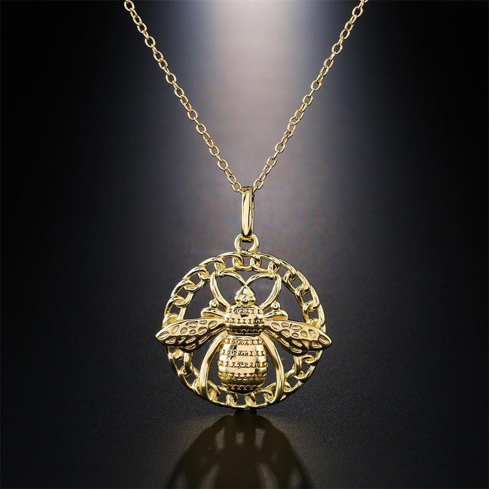 Vintage Bohemian Style Bee Pendant Necklace