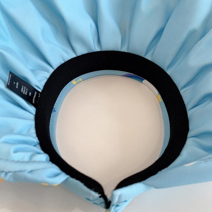 Summer Trendy Cartoon Rainbow Print Children's Big Brim Sunshade Hat