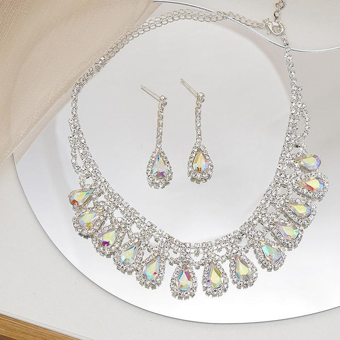 Personalized Fashion Female Jewelry Necklace Earrings Two Piece Set