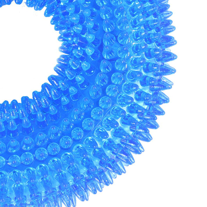 Dog TPR Chew Toy Ring Teeth Cleaning Sound Toy