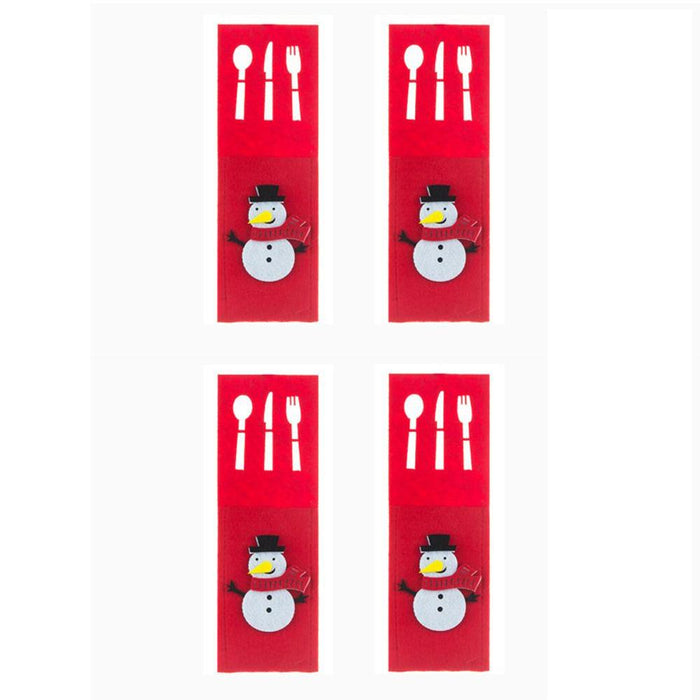 4PCS 44 Styles Christmas Knife and Fork Holder