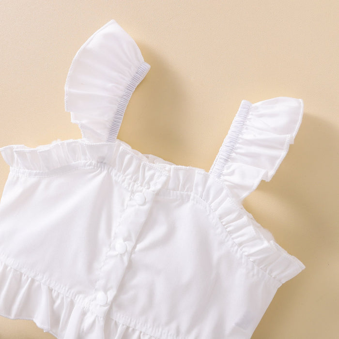 LACE SLING wrinkled blouse floral skirt